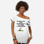 An Apple A Day-Womens-Off Shoulder-Tee-drbutler