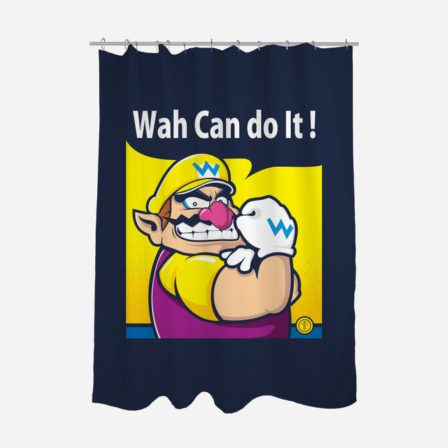 Wah Can Do It-None-Polyester-Shower Curtain-arace