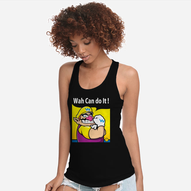 Wah Can Do It-Womens-Racerback-Tank-arace