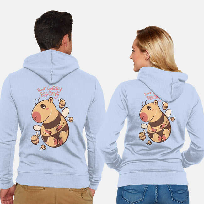 Bee Cappy-Unisex-Zip-Up-Sweatshirt-spoilerinc