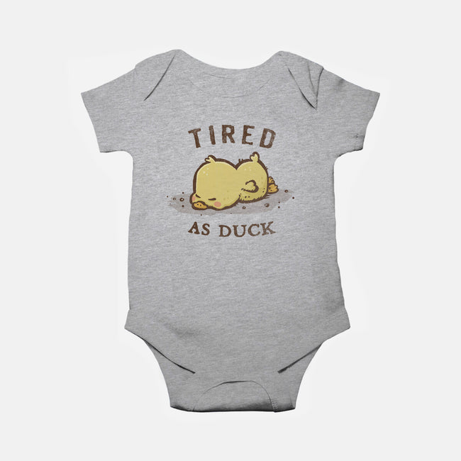 Tired As Duck-Baby-Basic-Onesie-kg07