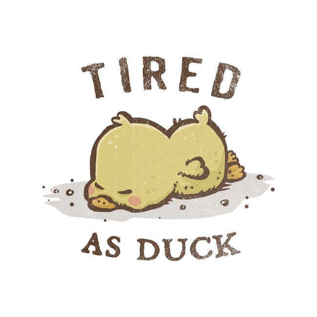 Tired As Duck-None-Polyester-Shower Curtain-kg07