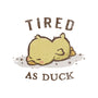 Tired As Duck-Cat-Basic-Pet Tank-kg07