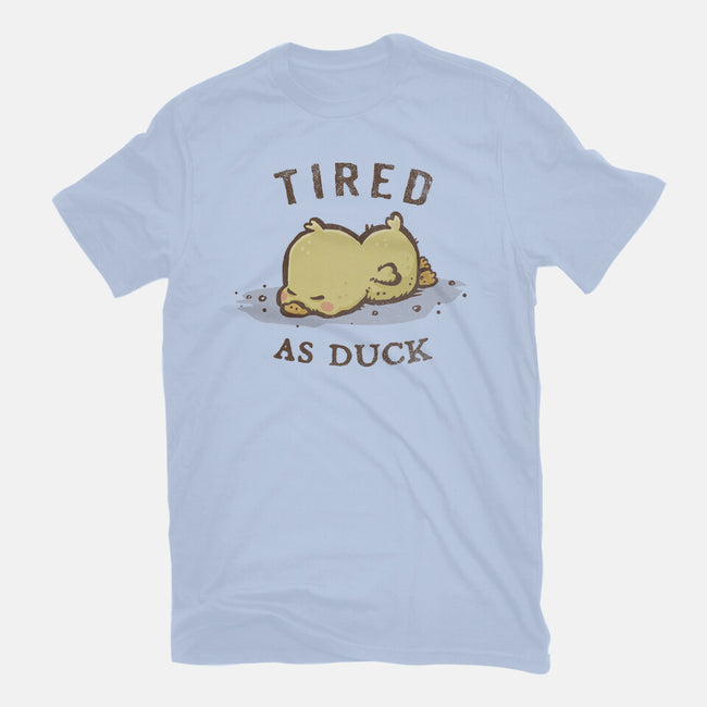 Tired As Duck-Womens-Fitted-Tee-kg07