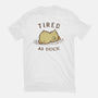 Tired As Duck-Womens-Fitted-Tee-kg07