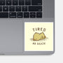 Tired As Duck-None-Glossy-Sticker-kg07