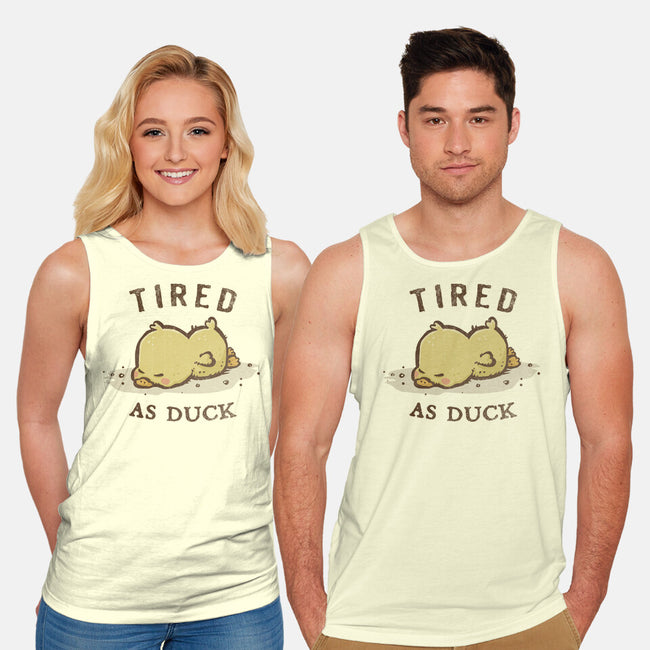 Tired As Duck-Unisex-Basic-Tank-kg07