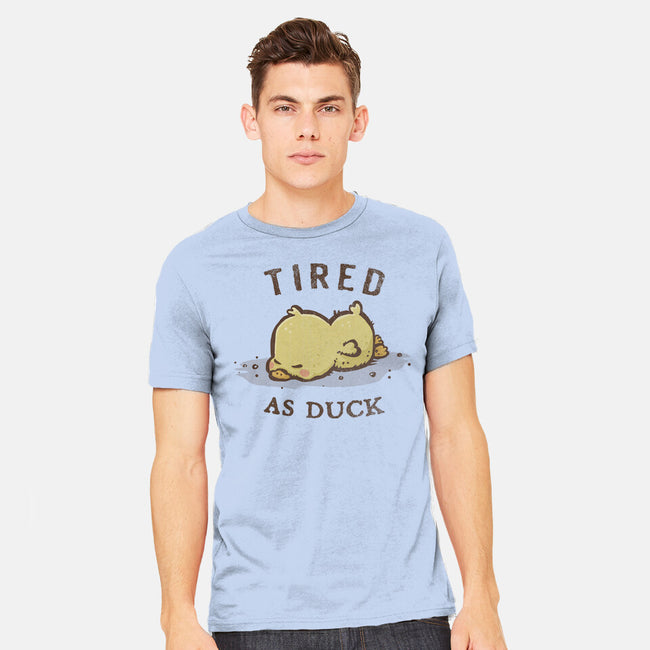 Tired As Duck-Mens-Heavyweight-Tee-kg07