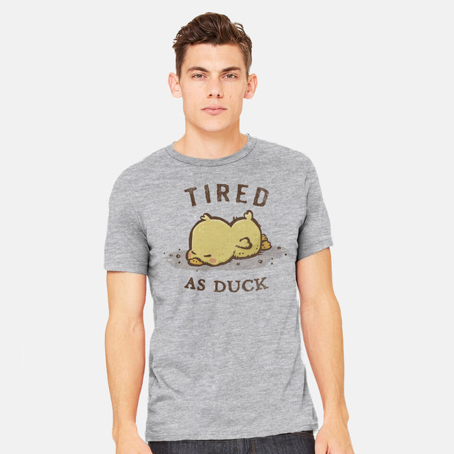 Tired As Duck-Mens-Heavyweight-Tee-kg07