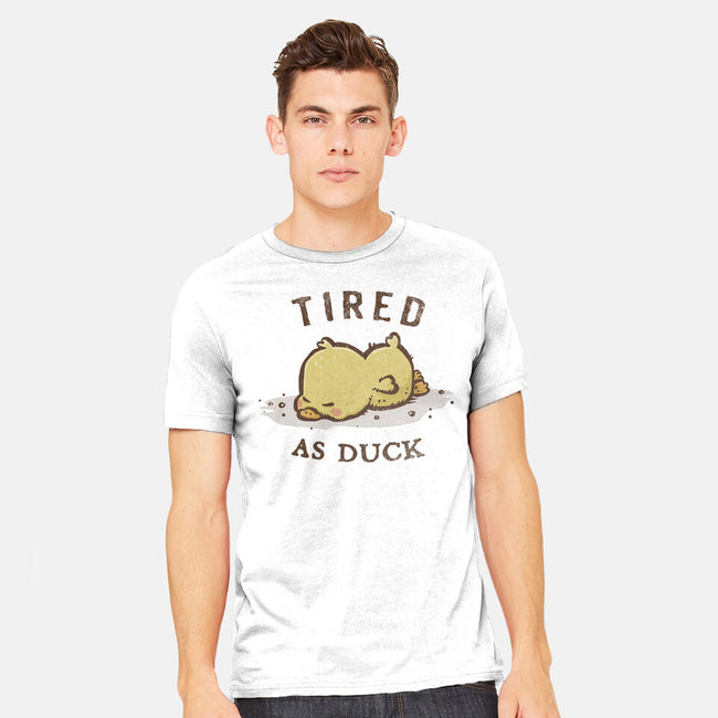 Tired As Duck-Mens-Heavyweight-Tee-kg07