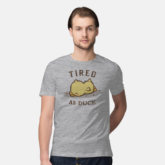 Tired As Duck-Mens-Premium-Tee-kg07