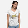 Tired As Duck-Womens-V-Neck-Tee-kg07