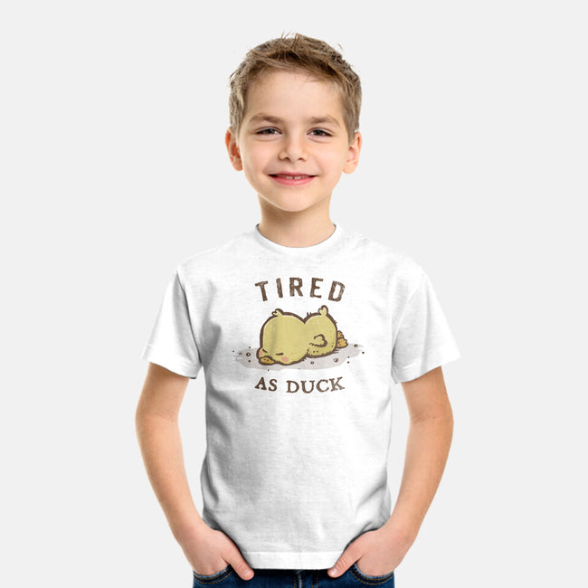 Tired As Duck-Youth-Basic-Tee-kg07