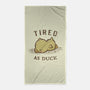 Tired As Duck-None-Beach-Towel-kg07