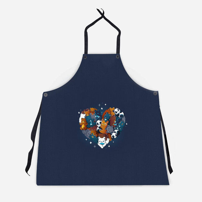 Valentine Bear-Unisex-Kitchen-Apron-Vallina84