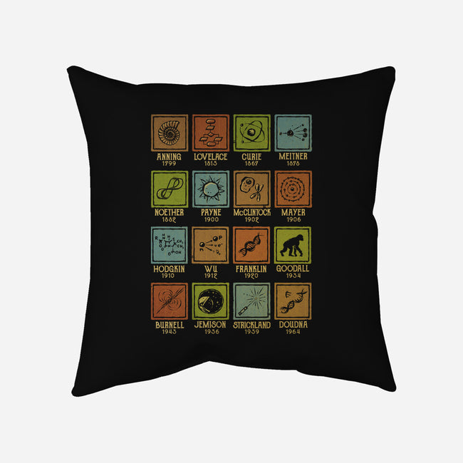 Women In Science-None-Removable Cover-Throw Pillow-kg07