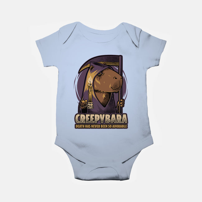 Creepy Death Capybara-Baby-Basic-Onesie-Studio Mootant