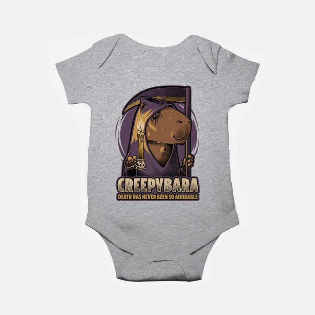 Creepy Death Capybara-Baby-Basic-Onesie-Studio Mootant