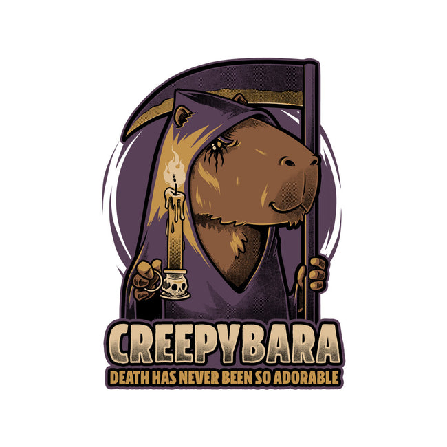 Creepy Death Capybara-None-Polyester-Shower Curtain-Studio Mootant