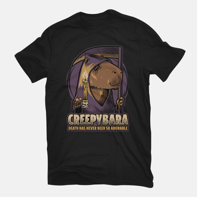 Creepy Death Capybara-Youth-Basic-Tee-Studio Mootant