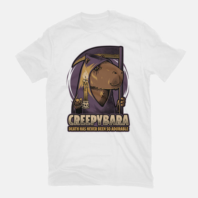 Creepy Death Capybara-Womens-Basic-Tee-Studio Mootant