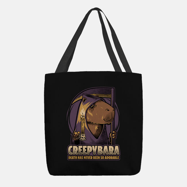 Creepy Death Capybara-None-Basic Tote-Bag-Studio Mootant