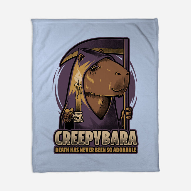 Creepy Death Capybara-None-Fleece-Blanket-Studio Mootant