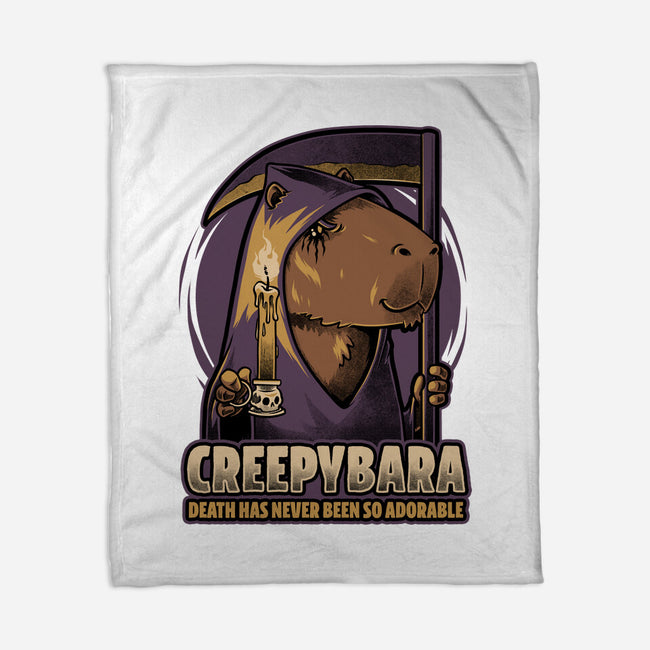 Creepy Death Capybara-None-Fleece-Blanket-Studio Mootant