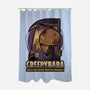 Creepy Death Capybara-None-Polyester-Shower Curtain-Studio Mootant