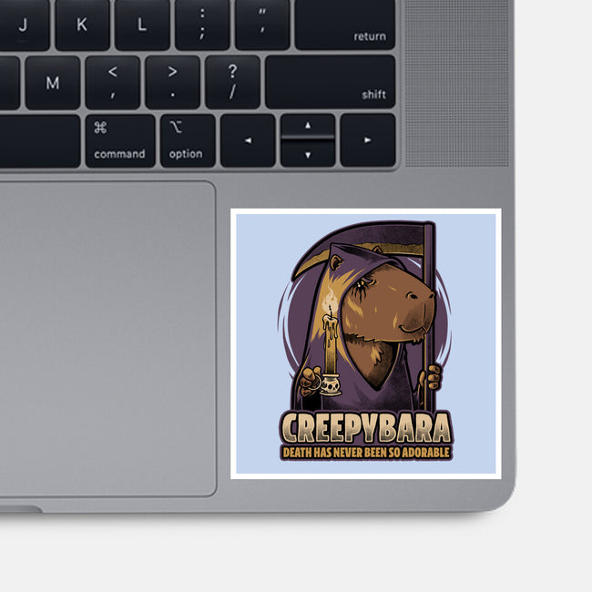 Creepy Death Capybara-None-Glossy-Sticker-Studio Mootant