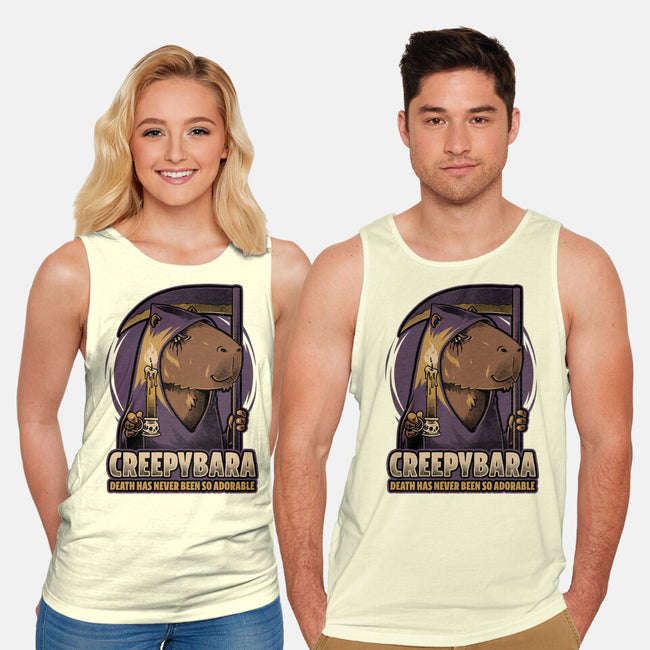 Creepy Death Capybara-Unisex-Basic-Tank-Studio Mootant