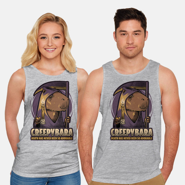 Creepy Death Capybara-Unisex-Basic-Tank-Studio Mootant