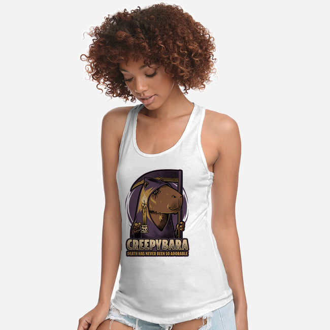 Creepy Death Capybara-Womens-Racerback-Tank-Studio Mootant