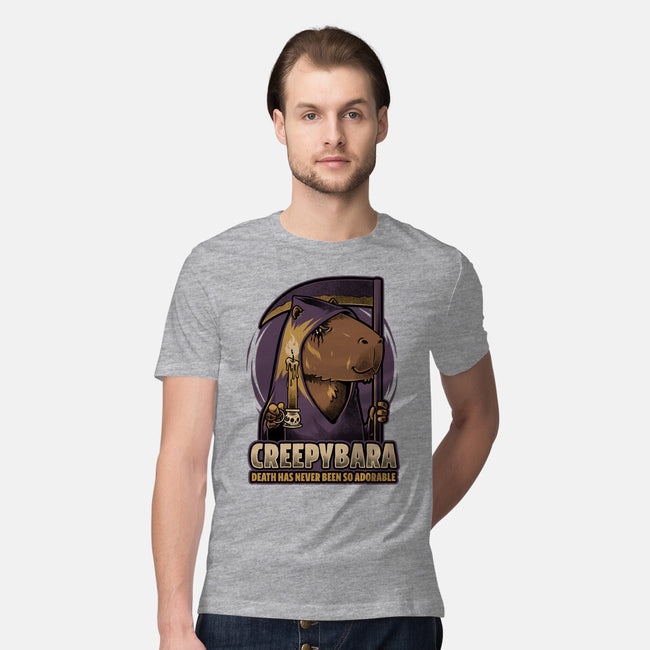 Creepy Death Capybara-Mens-Premium-Tee-Studio Mootant