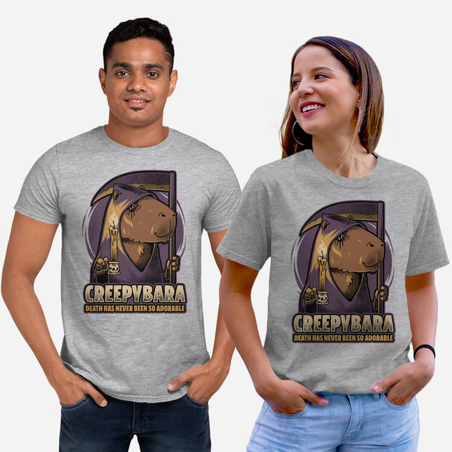 Creepy Death Capybara-Unisex-Basic-Tee-Studio Mootant