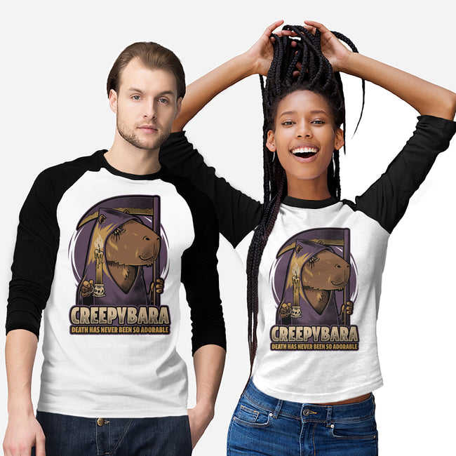 Creepy Death Capybara-Unisex-Baseball-Tee-Studio Mootant