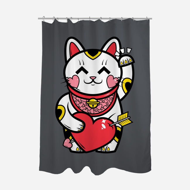 Neko Valentines-None-Polyester-Shower Curtain-krisren28