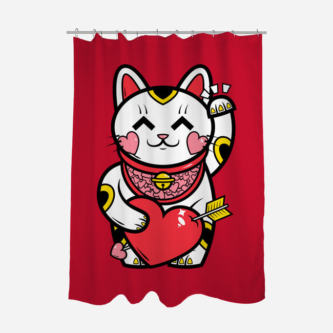 Neko Valentines-None-Polyester-Shower Curtain-krisren28