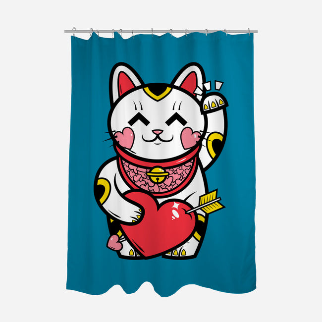 Neko Valentines-None-Polyester-Shower Curtain-krisren28