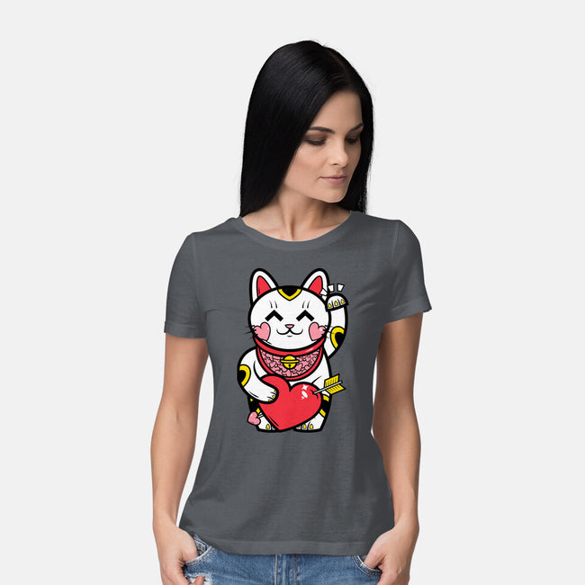 Neko Valentines-Womens-Basic-Tee-krisren28