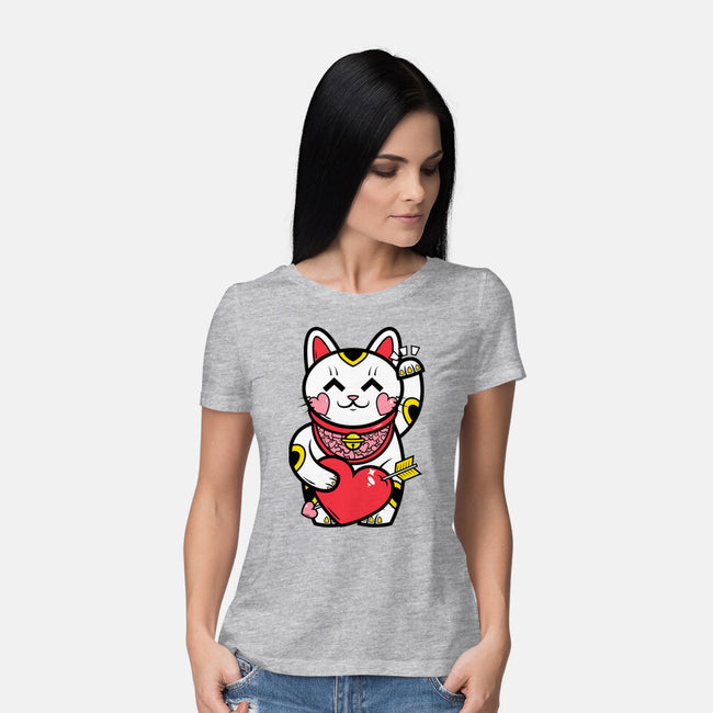 Neko Valentines-Womens-Basic-Tee-krisren28