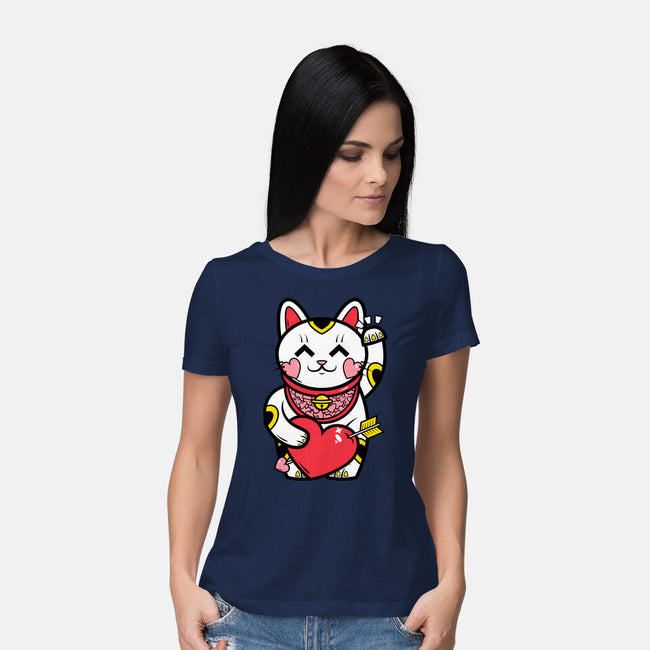 Neko Valentines-Womens-Basic-Tee-krisren28