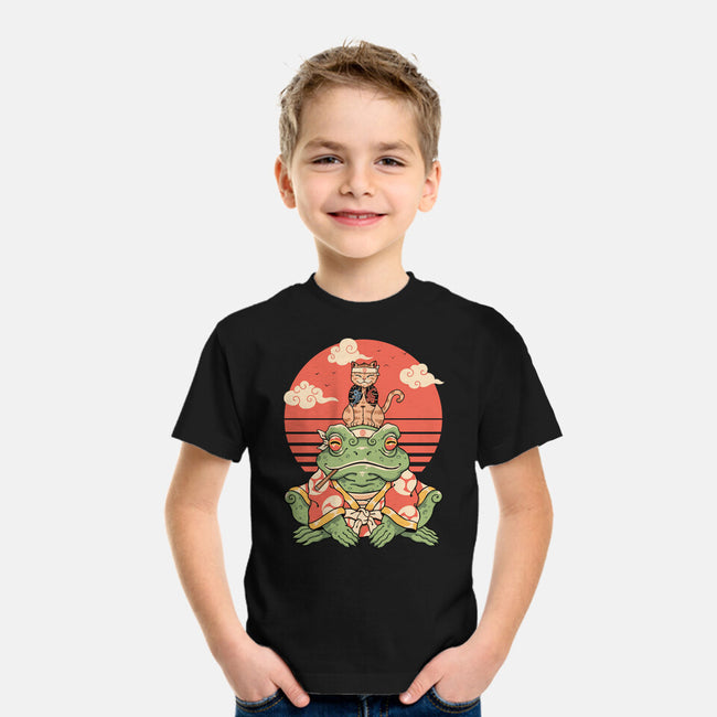 Meowster And Big Brother Croaker-Youth-Basic-Tee-vp021