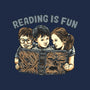 Reading Is Fun For Us-Womens-Fitted-Tee-momma_gorilla