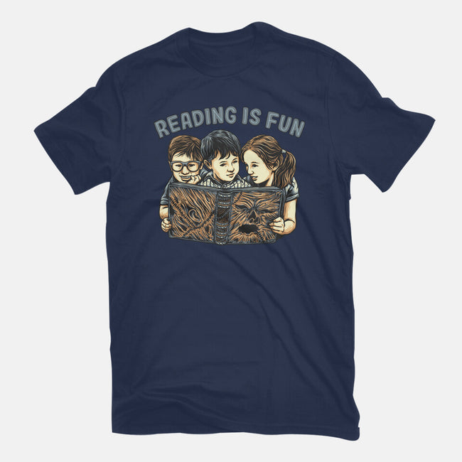 Reading Is Fun For Us-Youth-Basic-Tee-momma_gorilla