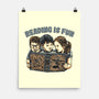 Reading Is Fun For Us-None-Matte-Poster-momma_gorilla