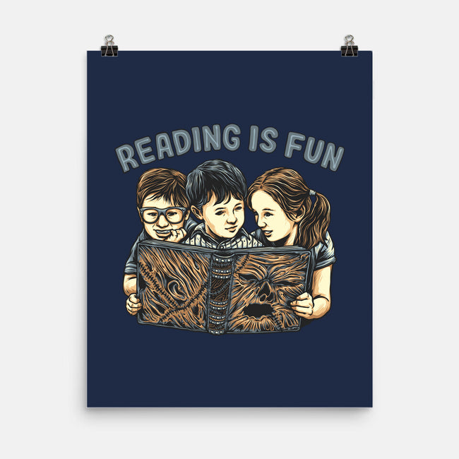 Reading Is Fun For Us-None-Matte-Poster-momma_gorilla