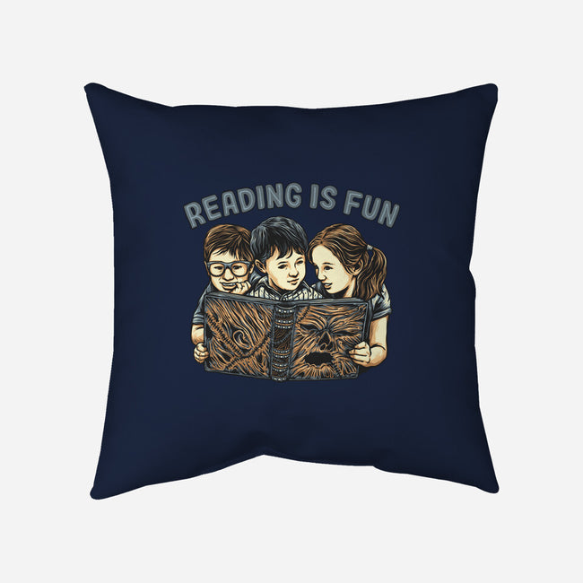 Reading Is Fun For Us-None-Removable Cover w Insert-Throw Pillow-momma_gorilla