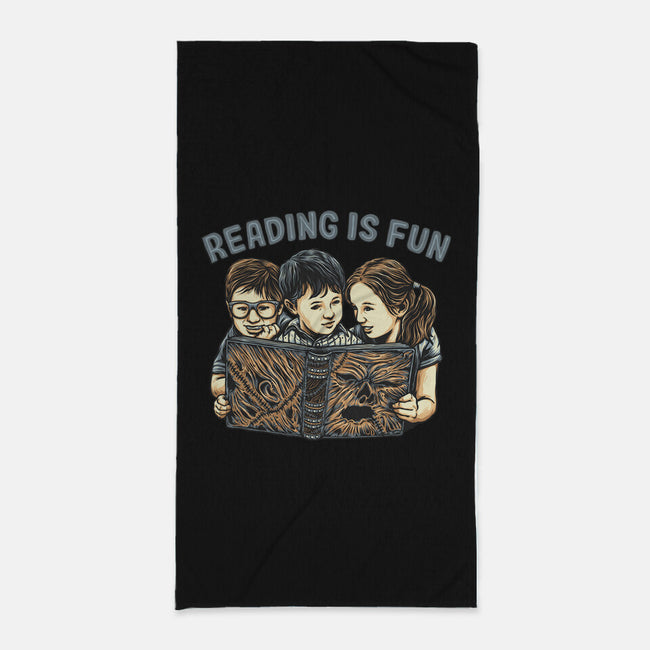 Reading Is Fun For Us-None-Beach-Towel-momma_gorilla