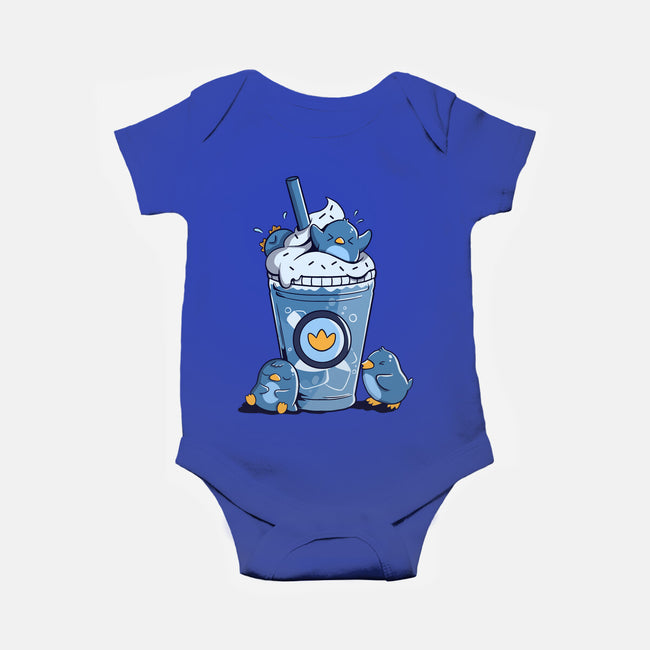 Penguin Iced Coffee-Baby-Basic-Onesie-tobefonseca